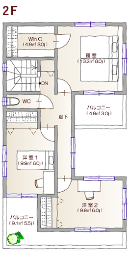 2F間取り